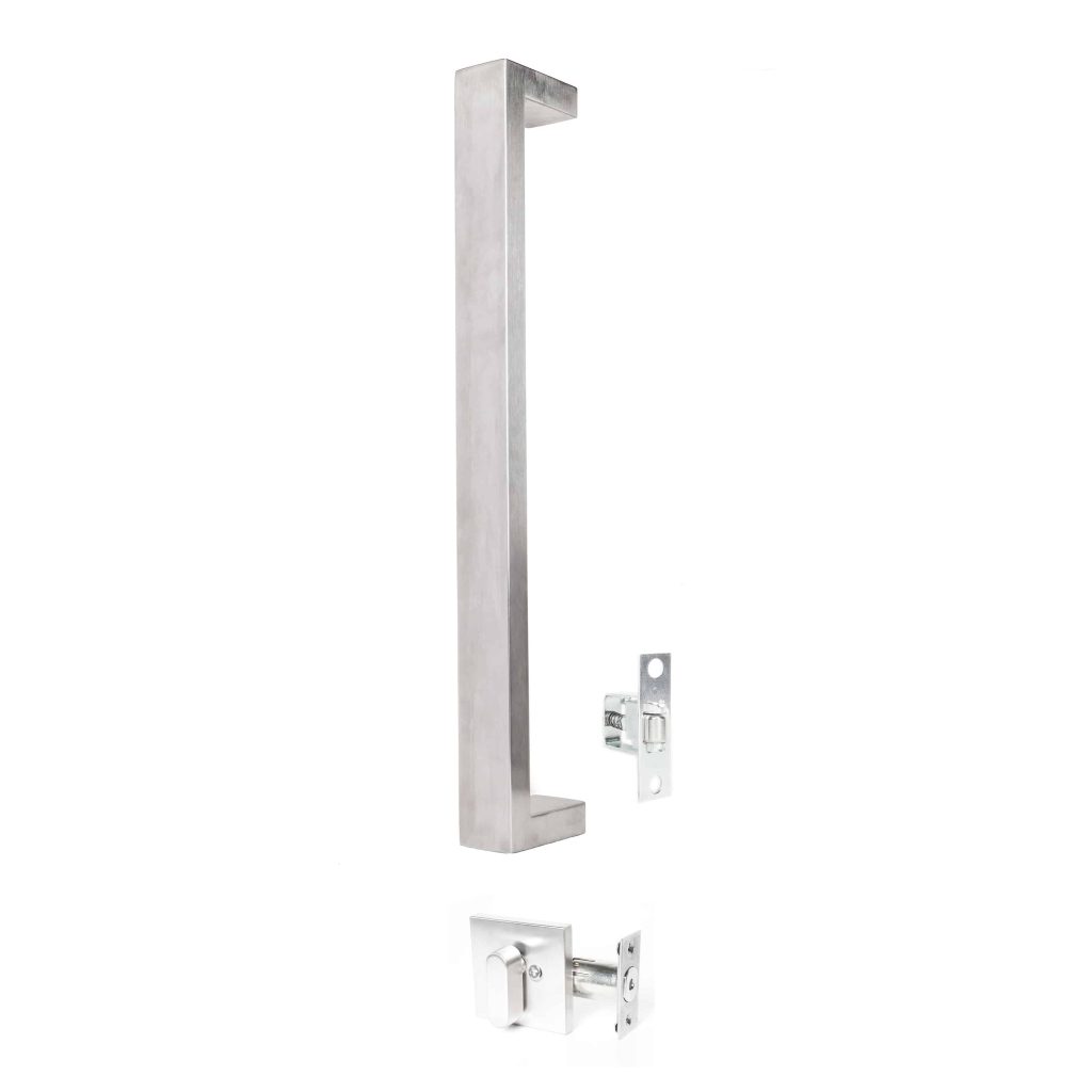 Gainsborough 600mm G4 series Oblong pull Handle Entrance Set - Stainless Steel